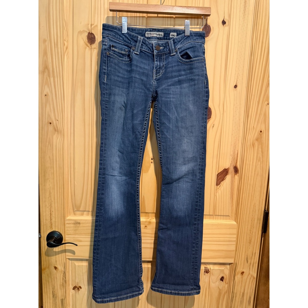 BKE Sabrina Bootcut Jeans Womens 26L Medium Wash Low Rise Stretch 26x33.5